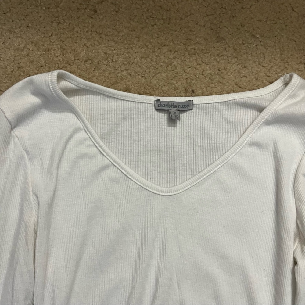 White Ribbed Shirt - Picture 2 of 2